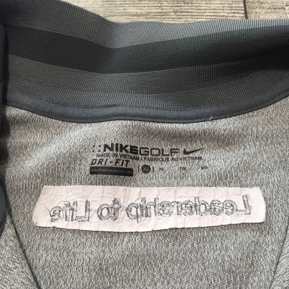 Nike Golf Tour Performance Dri Fit Pullover 1/4 Zip Fleece Men’s XL Gray Tesoro - Picture 10 of 11